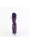 ADORE-1020 Purple Glitter Platform Ankle Boots for Women