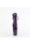 ADORE-1020 Purple Glitter Platform Ankle Boots for Women