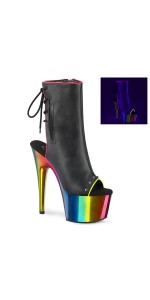 Rainbow Platform High Heel Ankle Boots