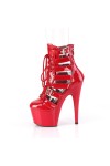 Adore Red Cage Strap Platform Bootie