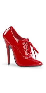 Domina 6 Inch High Heel Red Patent Governess Shoes