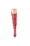 Classique Red Scrunch Thigh High Boot