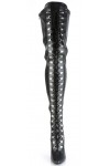 Seduce Lace Up Thigh High Boots