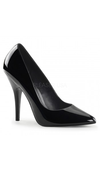 Black 5 Inch Heel Seduce Stiletto Pump