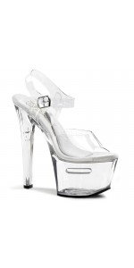 Tipjar Clear Platform Stripper Sandal