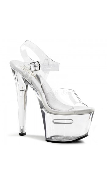 Tipjar Clear Platform Stripper Sandal