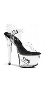 Tips Clear Platform Stripper Sandal