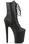 Xtreme 8 Inch High Black Granny Boots